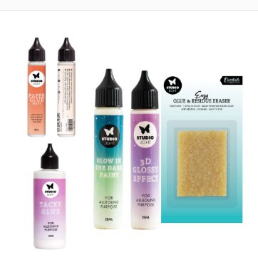 Special Price Bundle Studio Light ll-in-One Glue & Effects Set – Tacky, Matte, 3D, Glow & Eraser