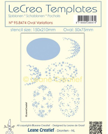 Leane Creatief- Stencil- Oval Variations 95.8474