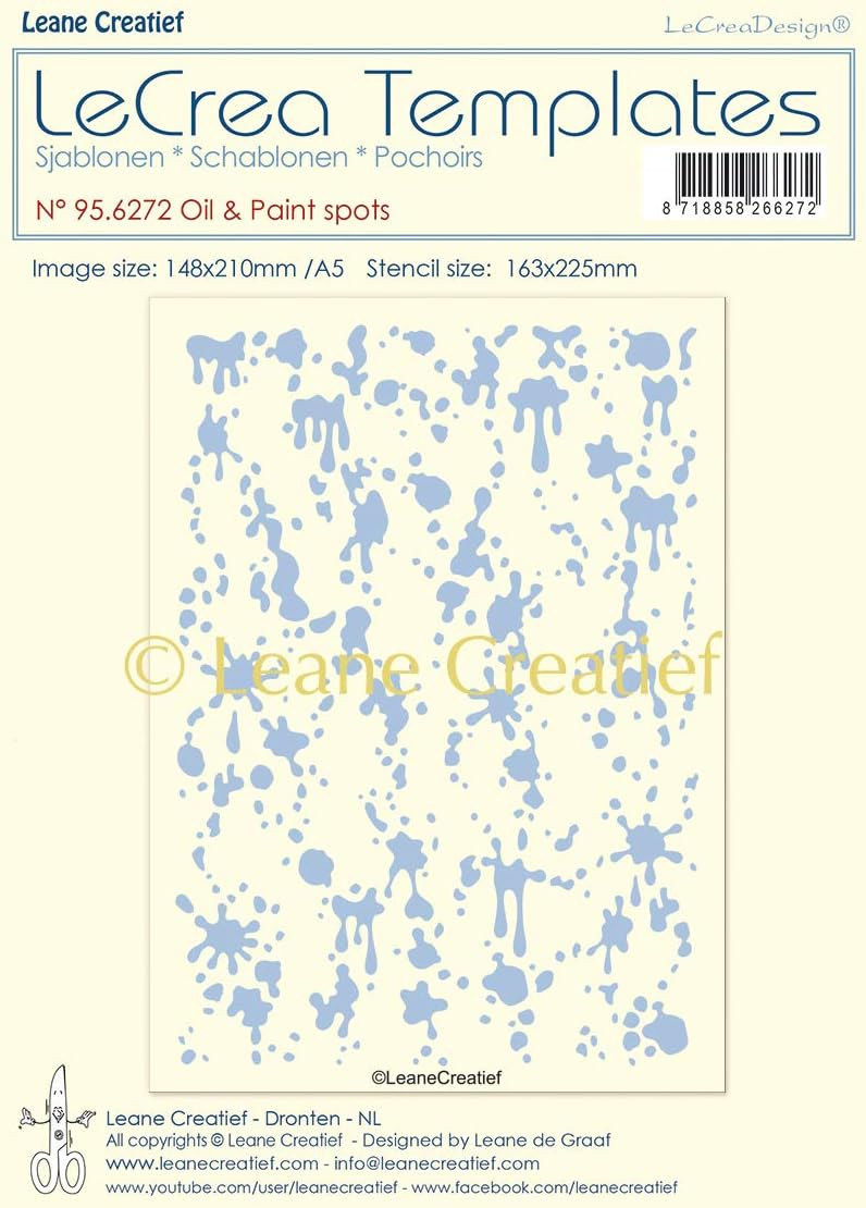 Leane Creatief- Stencil- Oil & Paint Spots 95.6272