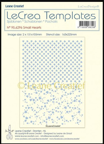 Leane Creatief- Stencil- Small Hearts 95.6296