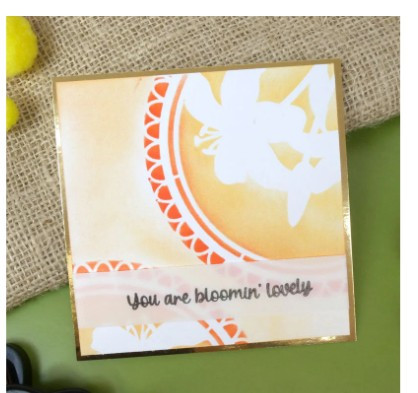 Hunkydory Crafts For the Love of Masks - Charming Lilies