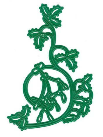 Joy Crafts Cut and Emboss Die - Happy Holidays Holly Leaves 6002/2047