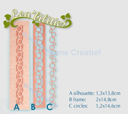 Leane Creatief- Lea'bilities Cut & Emboss Dies- Borders Circles 457873