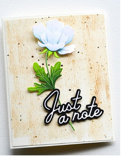 Memory Box 100% Steel Just a Note Cutting Die with Shaddow 94778