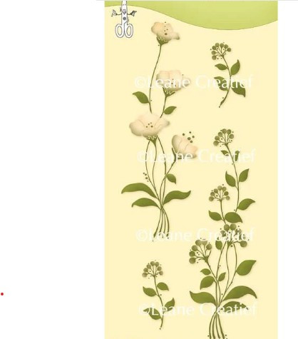 Leane Creatief- Clear Stamp- Flower Swirls 55.4650