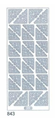 Starform Deco Stickers - Corners Silver