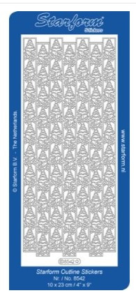 Starform Deco Stickers - Ribbon Border-Trees with Presents Stickers