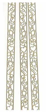 Starform Deco Stickers - Baby Ribbon 1270 Gold Bottles Bears Pacifiers