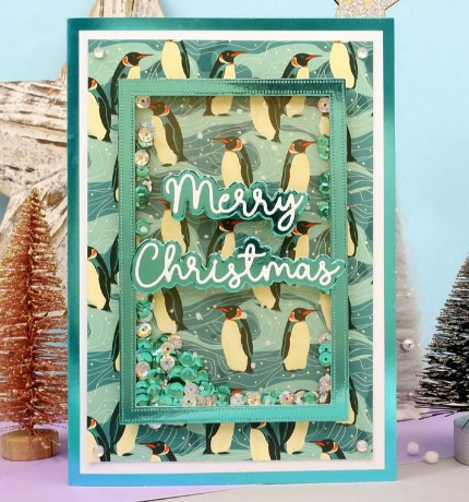 Hunkydory Crafts Foiled Edge Card Blanks- 300gsm Cards & 100gsm Envelopes- 36 card bundle- Festive Edition