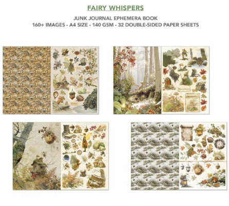 Ciao Bella Junk Journal Ephemera Book A4 - Fairy Whispers