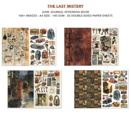 Ciao Bella Junk Journal Ephemera Book A4 - The Last Mystery