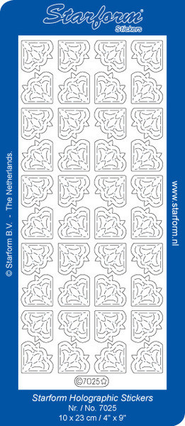 Starform CORNERS N7025 TRANSPARENT GLITTER SILVER