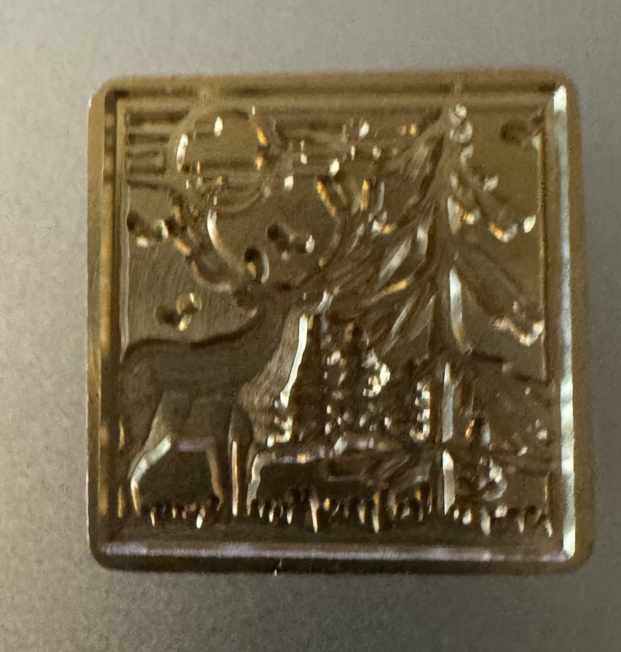 Sealing Wax Seal Stamp - Brass Seal Pine Forest Deer Shadow