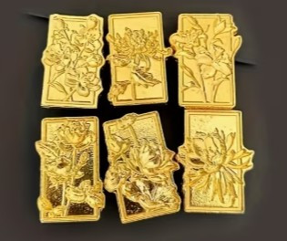 Sealing Wax Alloy Seal Stamps - Set of 6 Beautiful 3D Flowers