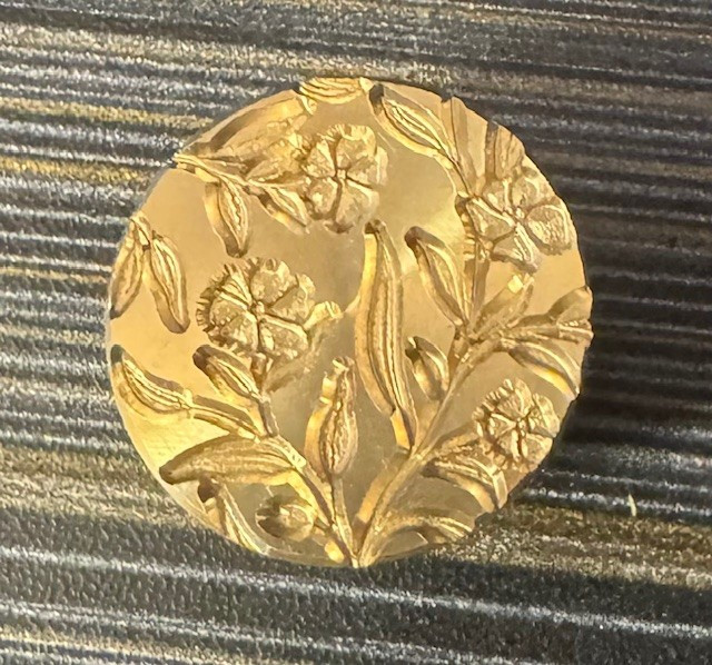 Sealing Wax Seal Stamp - Brass Blooms on Vines
