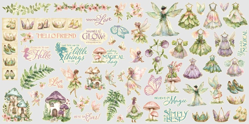 Graphic 45- Ephemera Assortment- Fairy Boutique