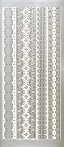 HOTP Dazzles Lacy Borders Outline Stickers SLV 1590
