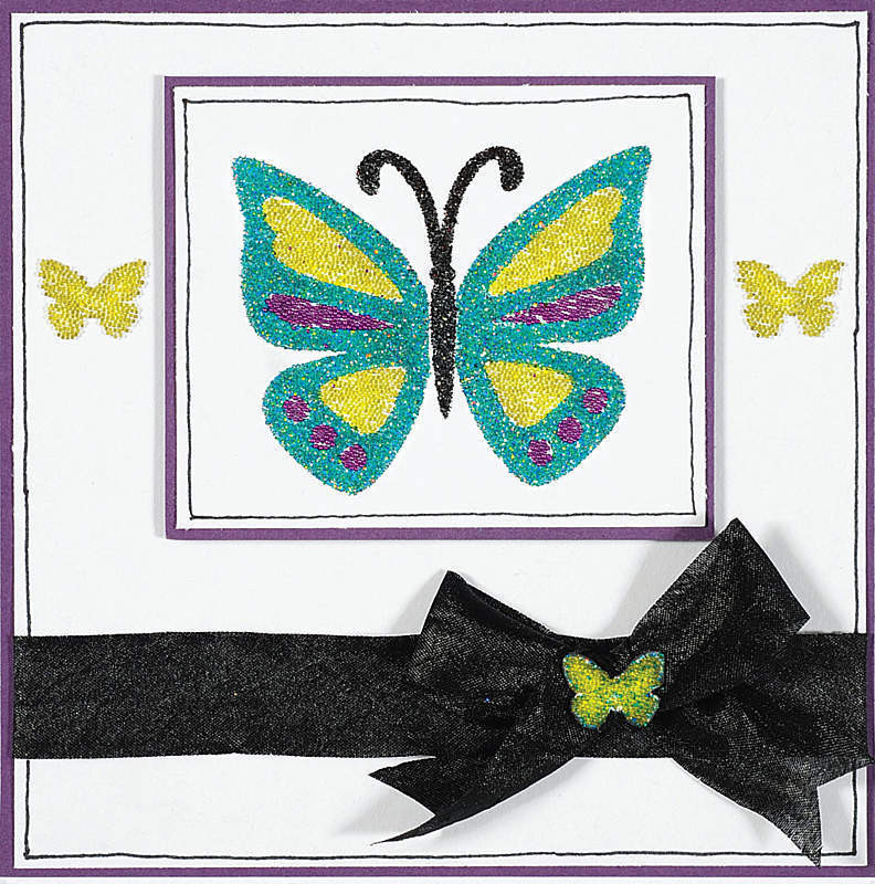 HOTP Dazzles Double-Stick Butterfly Stickers 1616