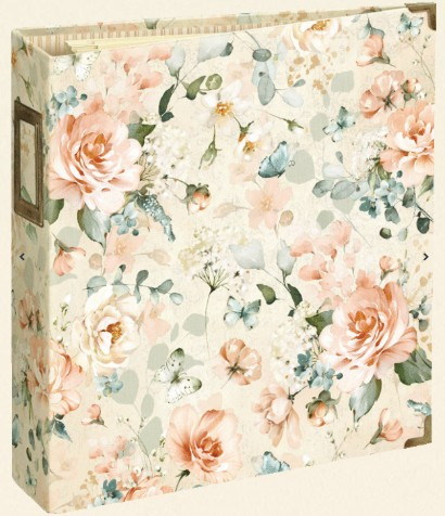 Graphic 45 Always and Forever Vintage Rose Binder Album with Pocket Pages