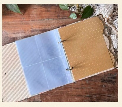 Graphic 45 Always and Forever Vintage Rose Binder Album with Pocket Pages