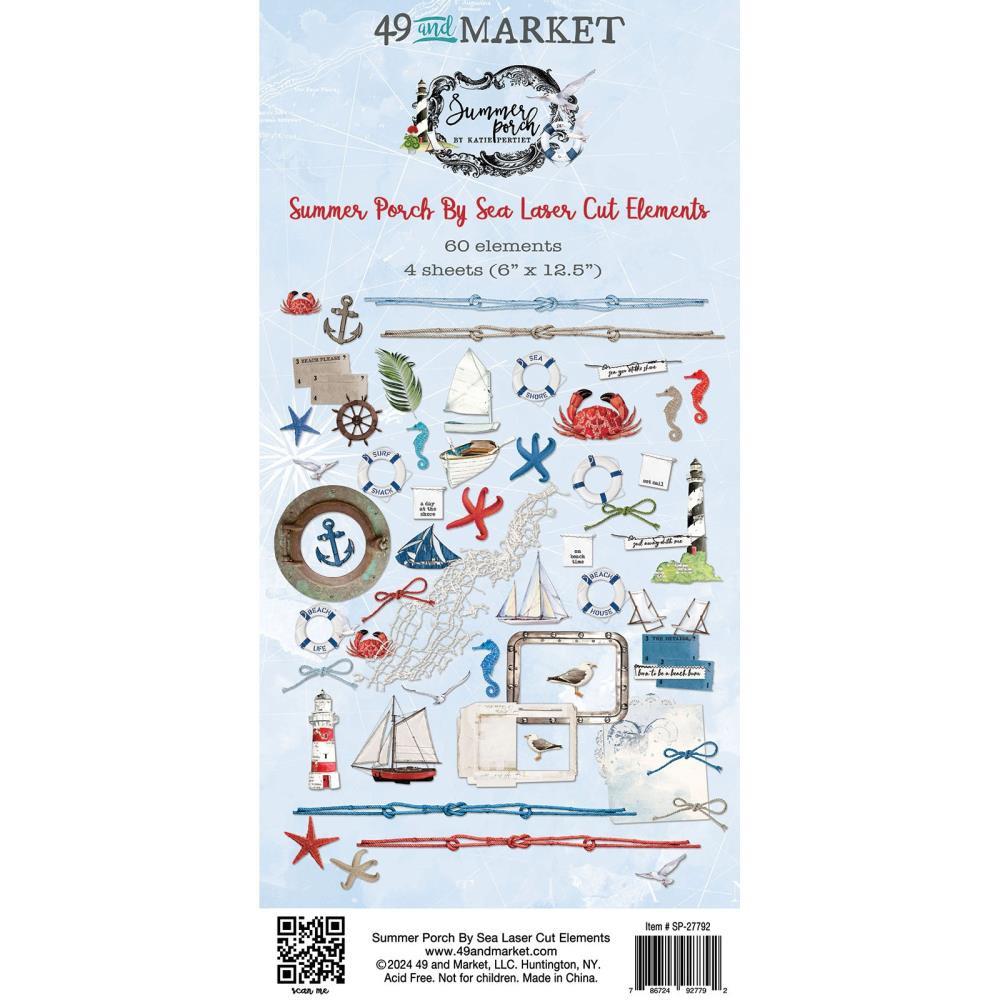 49 and Market- By Katie Pertiet- Summer Porch By Sea Laser Cut Elements