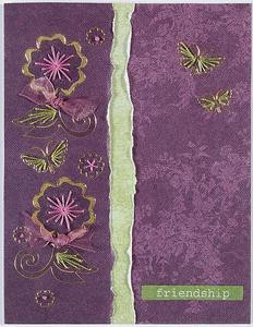 HOTP Dazzles Stitched Outline Stickers Blossoms GOLD 1863