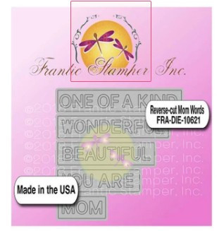 Frantic Stamper Precision Die - Reverse-cut Mom Words