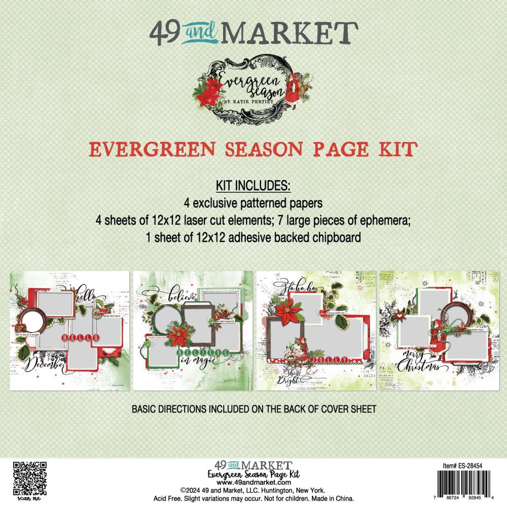 49 and Market- Evergreen Season- Page Kit