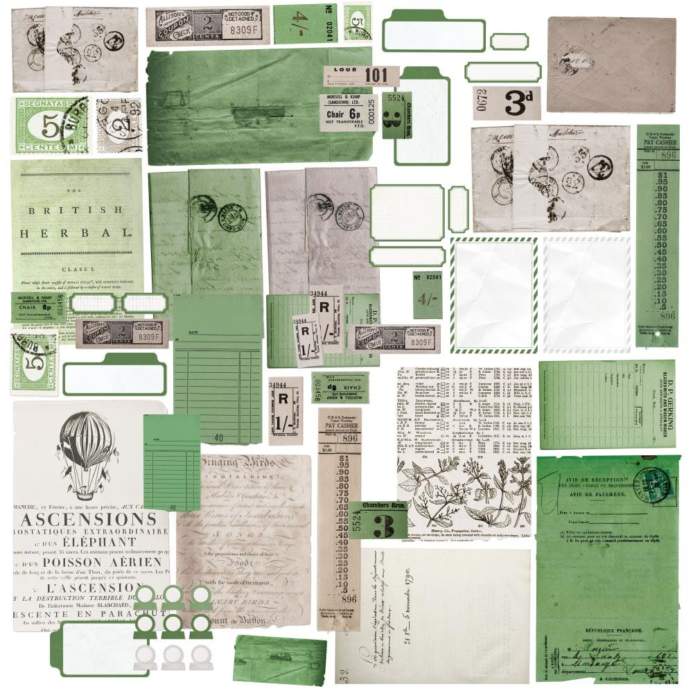 49 and Market Willow Ephemera Stackers 60pc