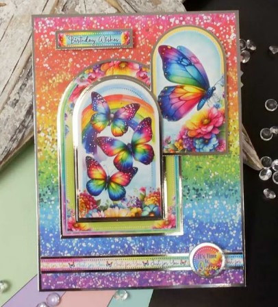 Hunkydory Crafts- Card Topper Pad- Beautiful Butterflies