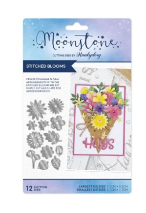 Hunkydory Crafts Moonstone Dies Stitched Blooms