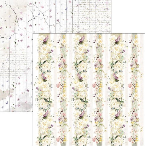 Ciao Bella 8"x 8" Paper Pad- 12 Double-sided papers- Blooming