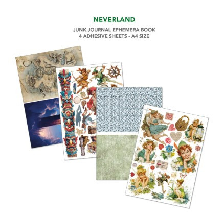 Ciao Bella Neverland Junk Journal & Ephemera Book A4 32/Pkg