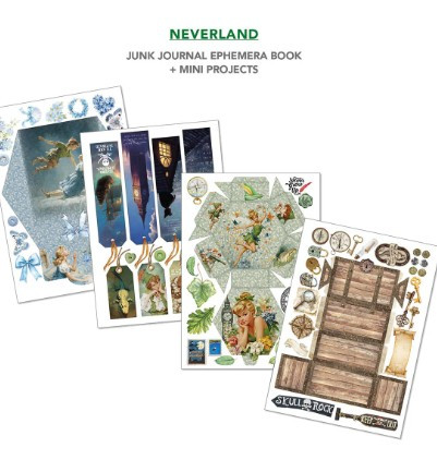 Ciao Bella Neverland Junk Journal & Ephemera Book A4 32/Pkg