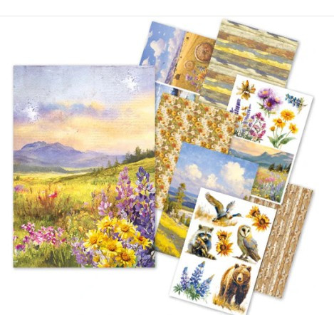 Ciao Bella Rice Paper A5 MIXED 8/Pkg Yellowstone