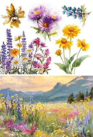 Ciao Bella Rice Paper A5 MIXED 8/Pkg Yellowstone