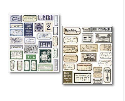 Ciao Bella Sticker Set 10/Pkg Kind Thoughts Mixed Media Stickers