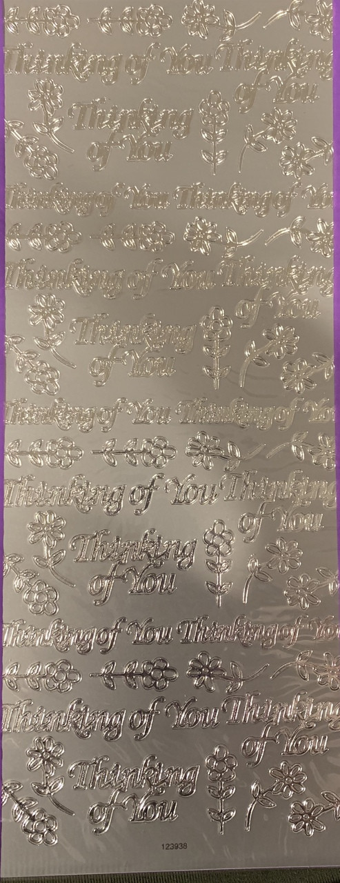 Sticker King Thinking of You gold-- Peel Sticker