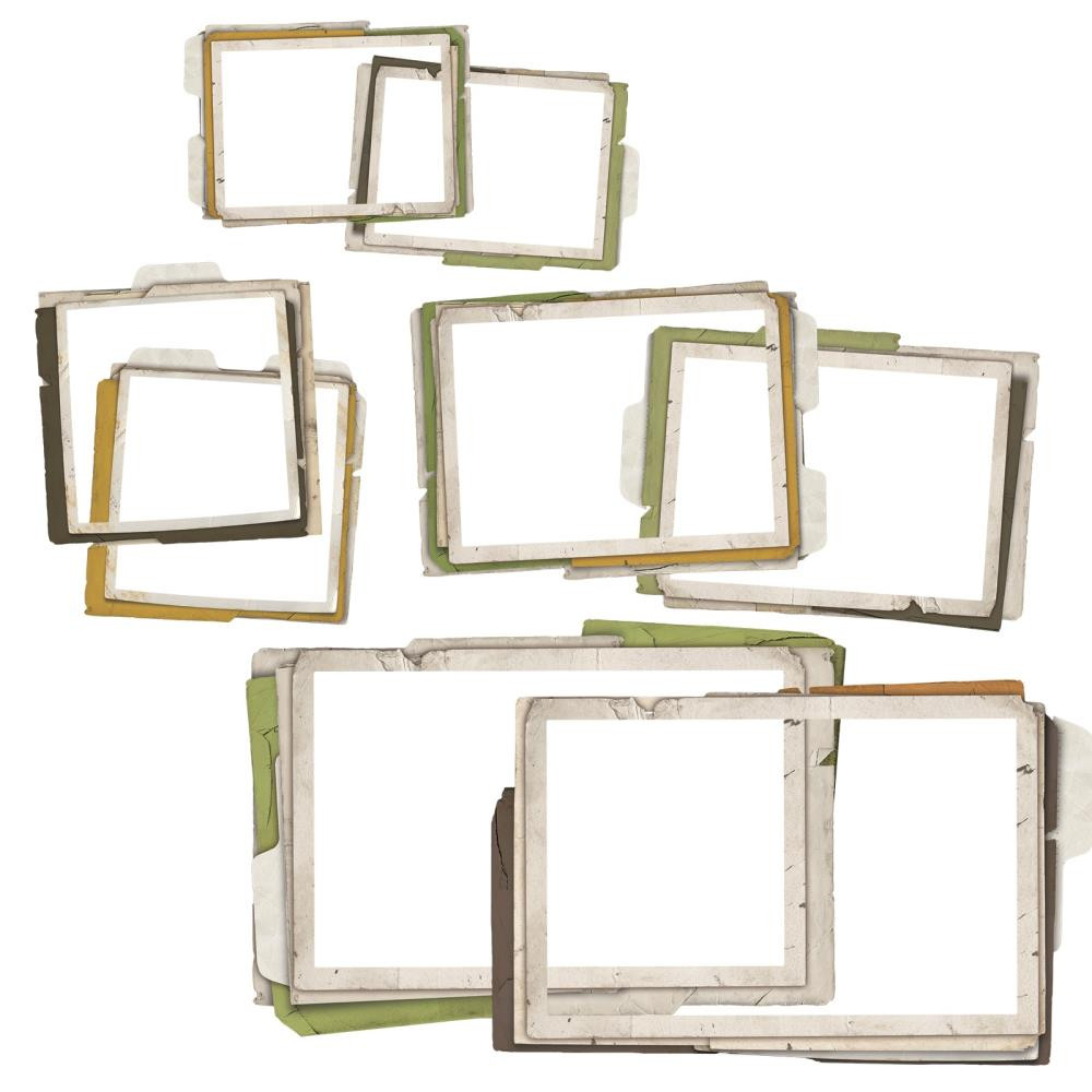 49 and Market Vintage Orchard 16 Die-cut Stacked Frames By Katie Pertiet