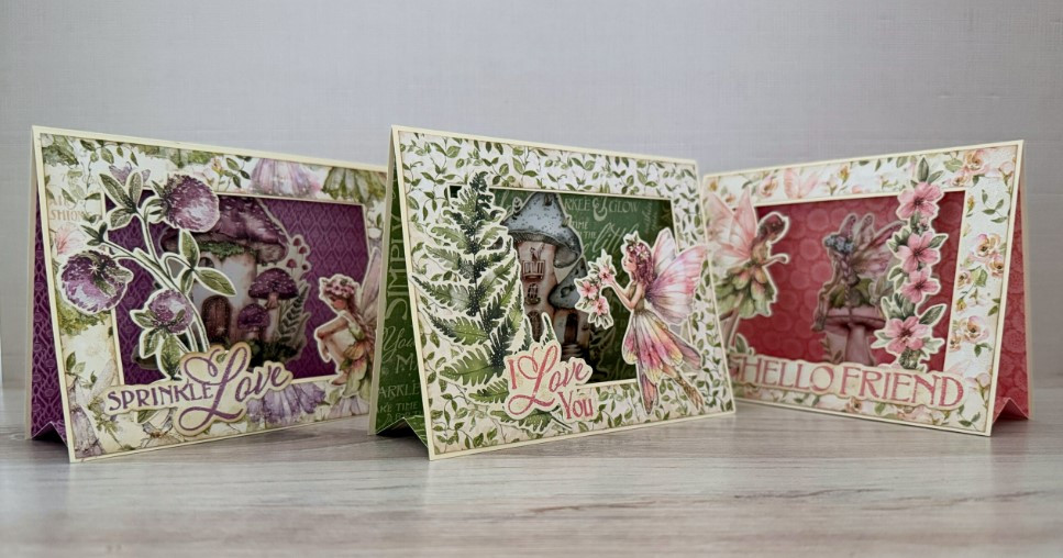 Graphic 45 Card Kit 2025 Fairy Boutique - Standing Frame Card Set