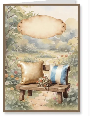 Creatief Art - Card Kit - My Happy Little Garden - 4 Pieces