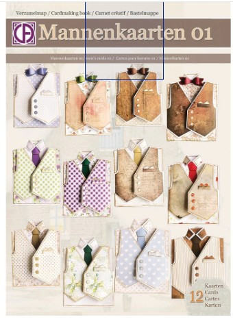 Creatief Art - Card Kit - Men's Cards 01 - 12 Pieces
