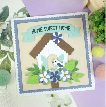 Hunkydory Crafts Moonstone Dies - Sweet & Stitched Birdhouse