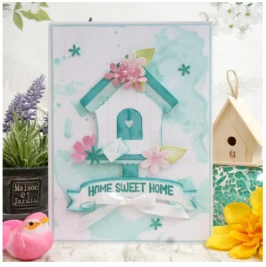 Hunkydory Crafts Moonstone Dies - Sweet & Stitched Birdhouse