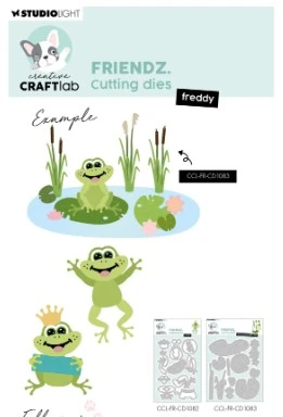 Studio Light- Friendz Cutting Dies--Freddy Frog
