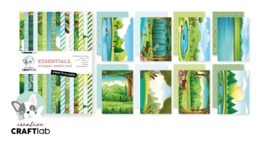 Studio Light CCL Design Paper Pad Stone In A Pond Essentials 24 Sheets