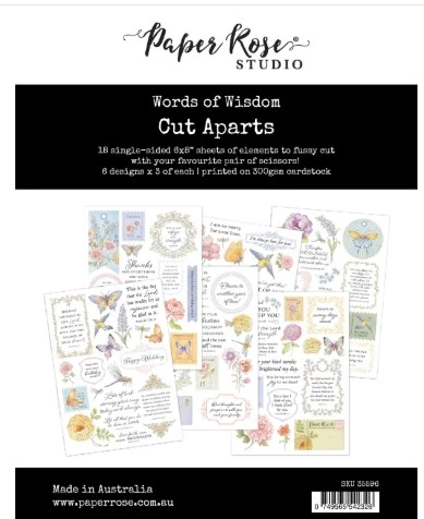 Paper Rose Words of Wisdom Cut Aparts 35596