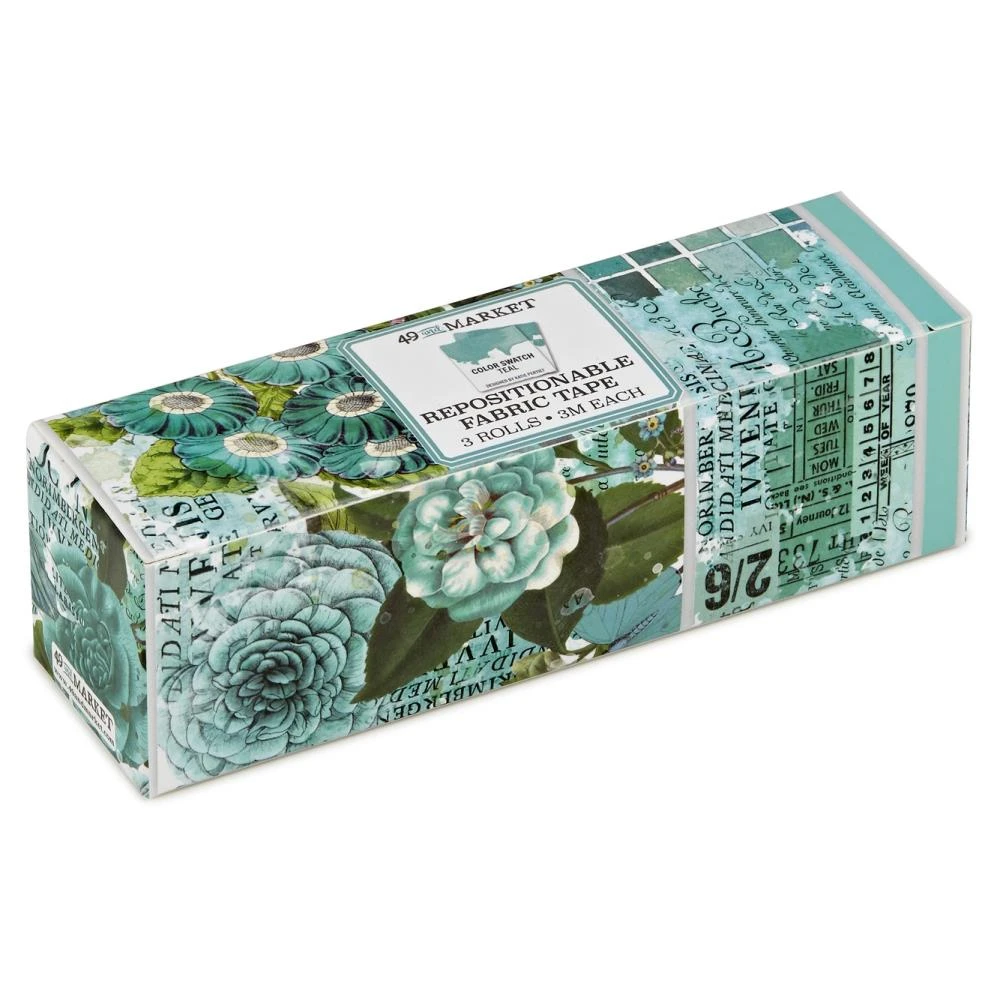 49 and Market Color Swatch Teal Fabric Tape Assortment Set