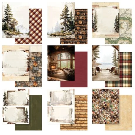 49 and Market Timber & Tweed Collection Pack 6"X8"