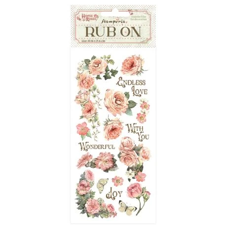 Stamperia Rub-On 4"X8.5" House of Roses